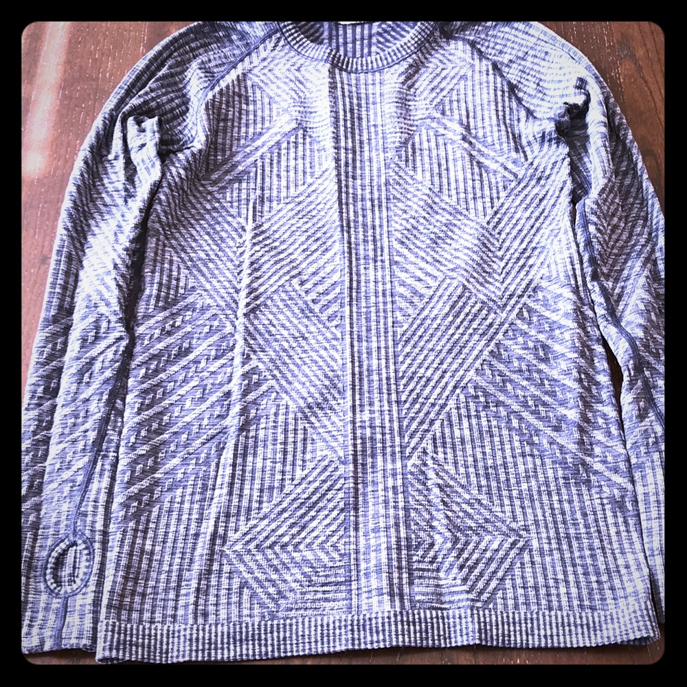 Lululemon Purple long sleeve running shirt